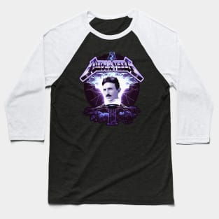 Nikola Tesla -  Heavy Metal Rock Spin Off Graphic by gnarly Baseball T-Shirt